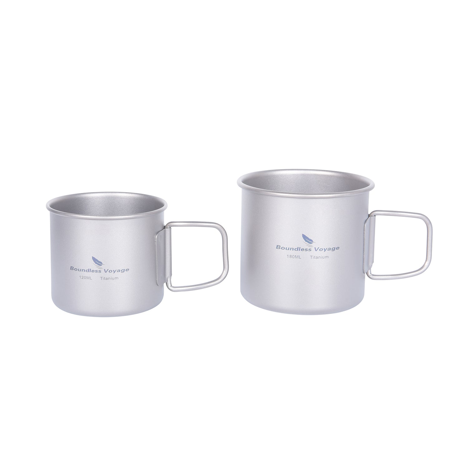 Boundless Voyage Titanium ultra lightweight 120ml and 180ml tea cup wine mug for outdoor camping coffee beer cup without lid