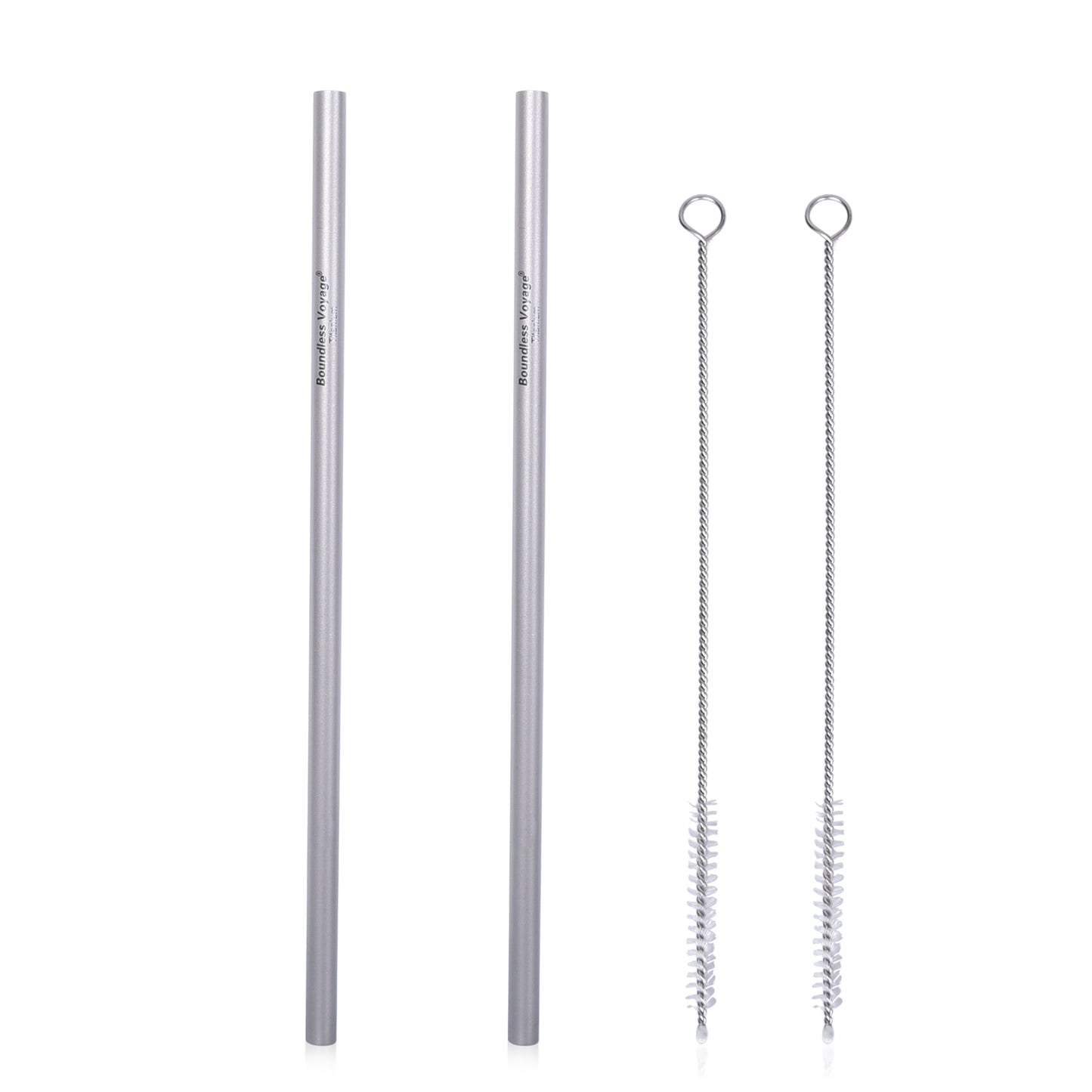 Titanium Straight Straw Reusable Ultralight Durable Eco-Friendly Metal Drinking Straw for Outdoor Camping Travel Home