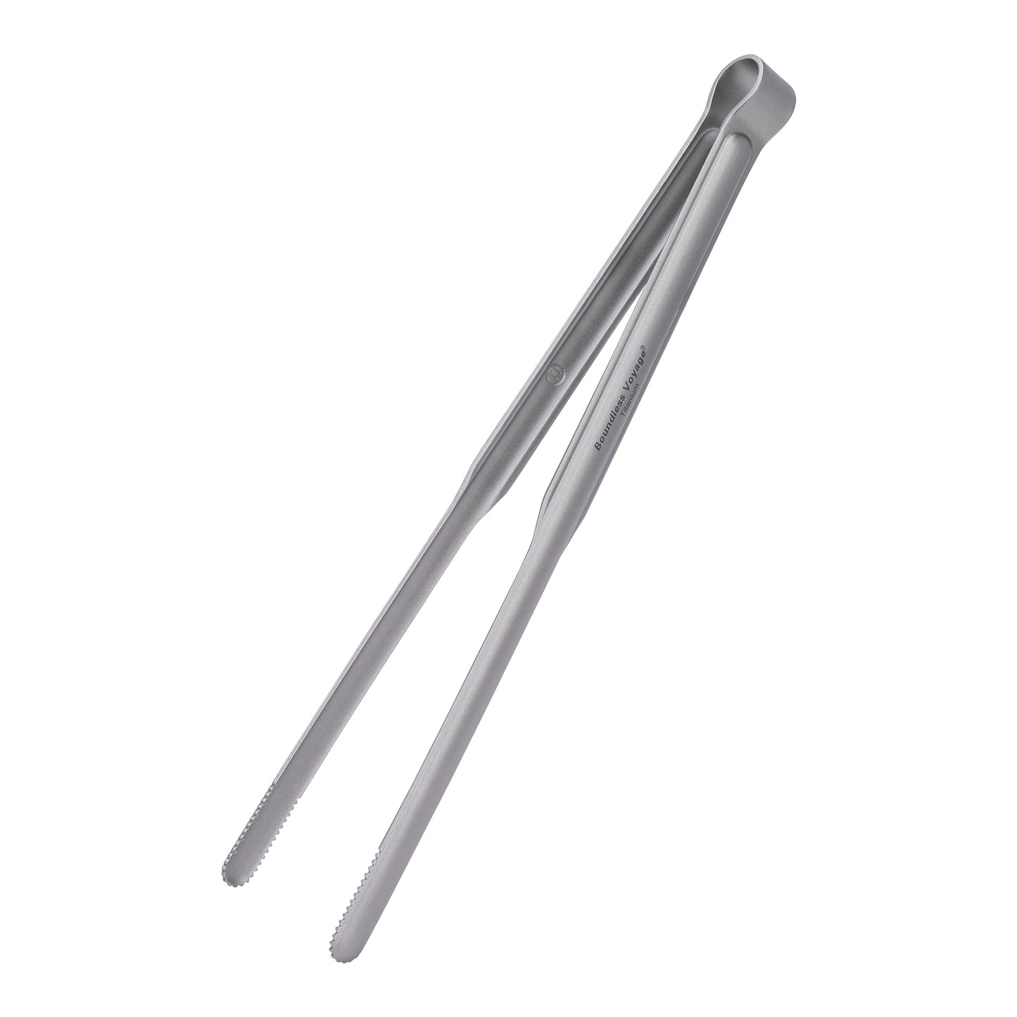 Boundless Voyage Titanium BBQ Tongs, Ultralight Heat-Resistant & Rustproof Titanium Grilling Tongs for Camping, Hiking, Outdoor Cooking