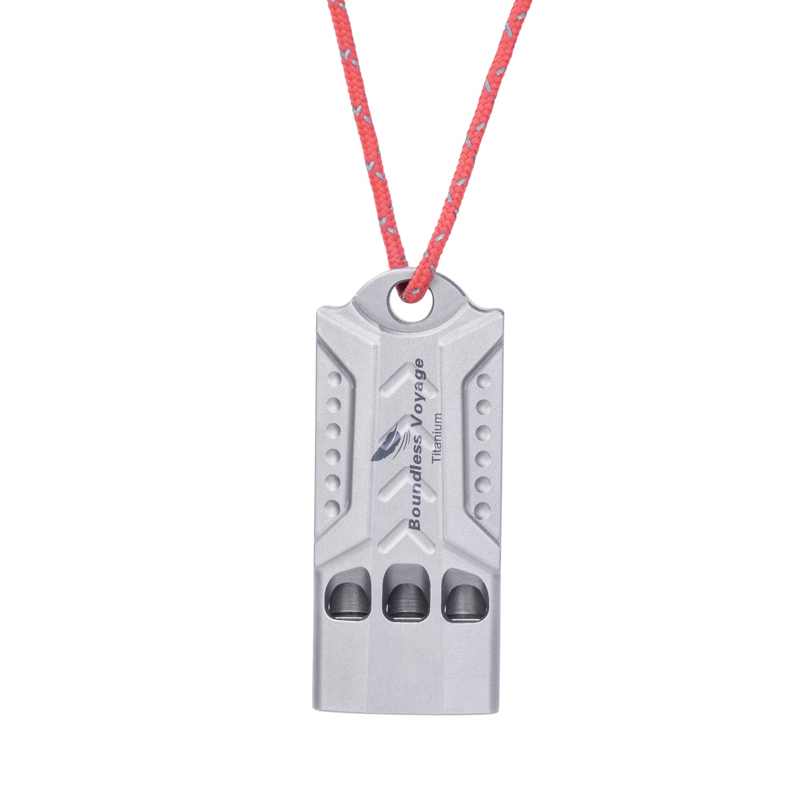 Boundless Voyage Titanium Emergency Whistle – Loud Safety Whistle
