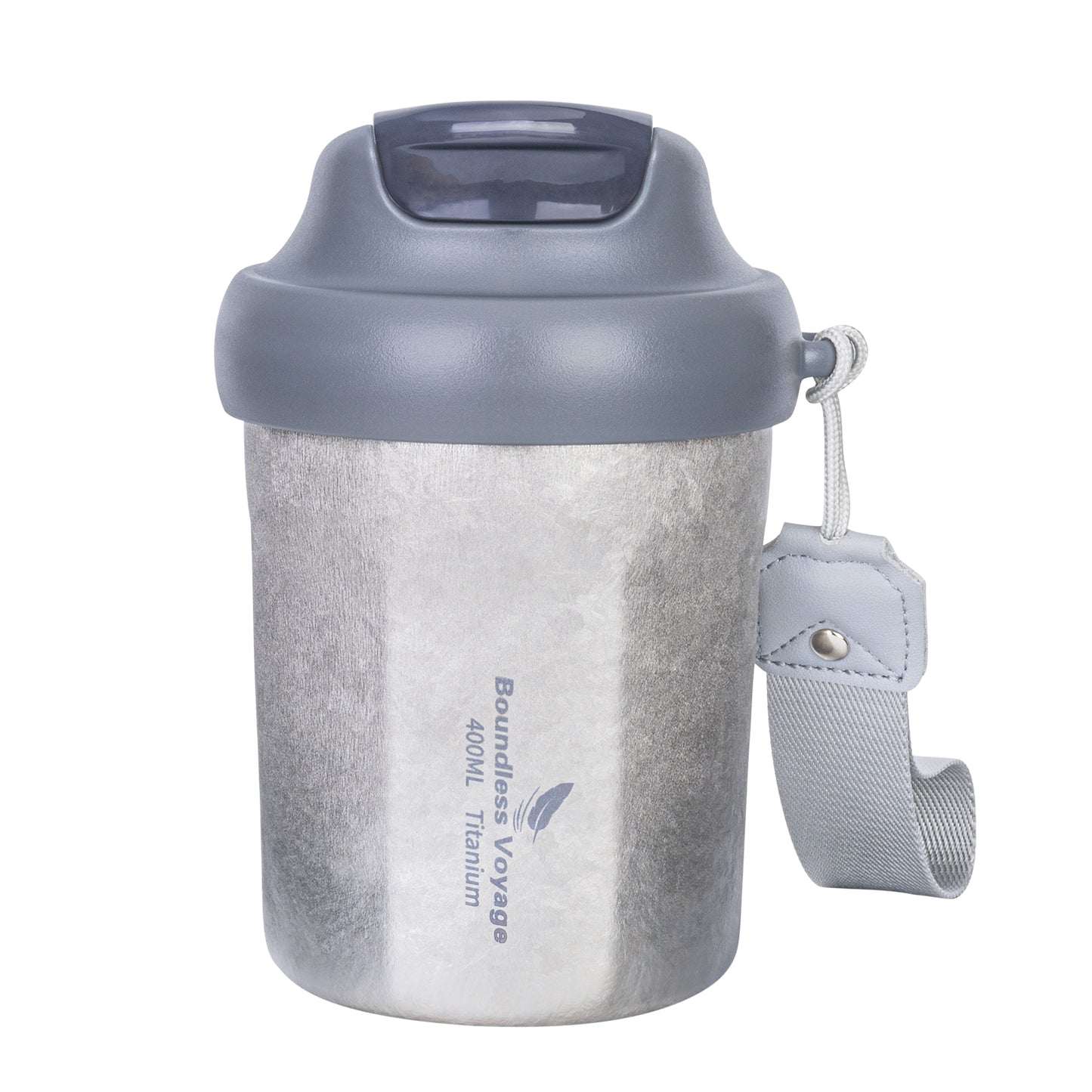 Boundless Voyage Titanium Vacuum Insulated Travel Mug – Spill-Proof Thermos Cup with Lid for Hot & Cold Coffee, Tea, Beer