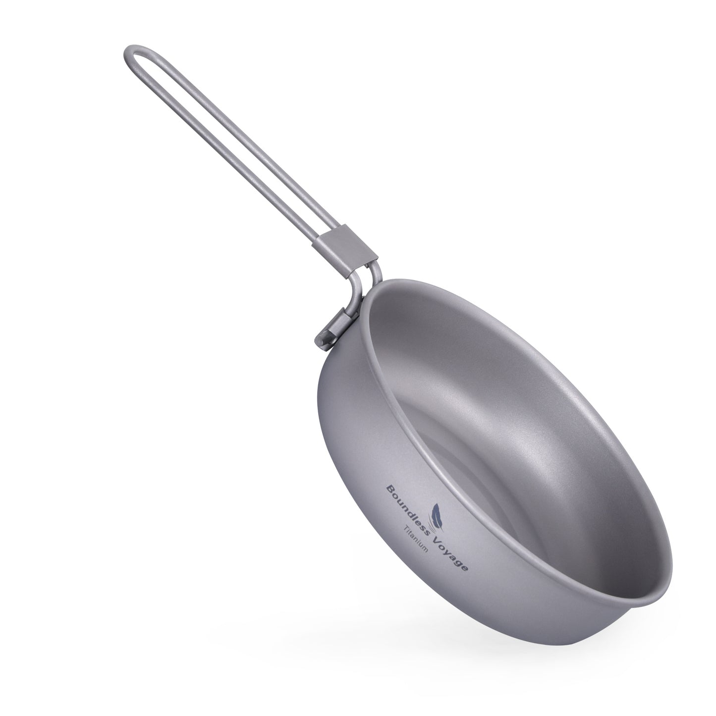 Boundless Voyage Titanium Frying Pan 5 inch Lightweight Nonstick Outdoor Camping Cookware