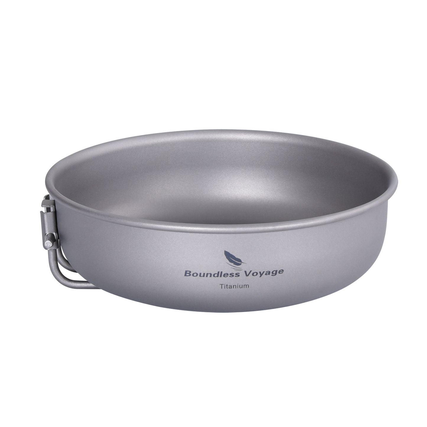 Boundless Voyage Titanium Frying Pan 5 inch Lightweight Nonstick Outdoor Camping Cookware