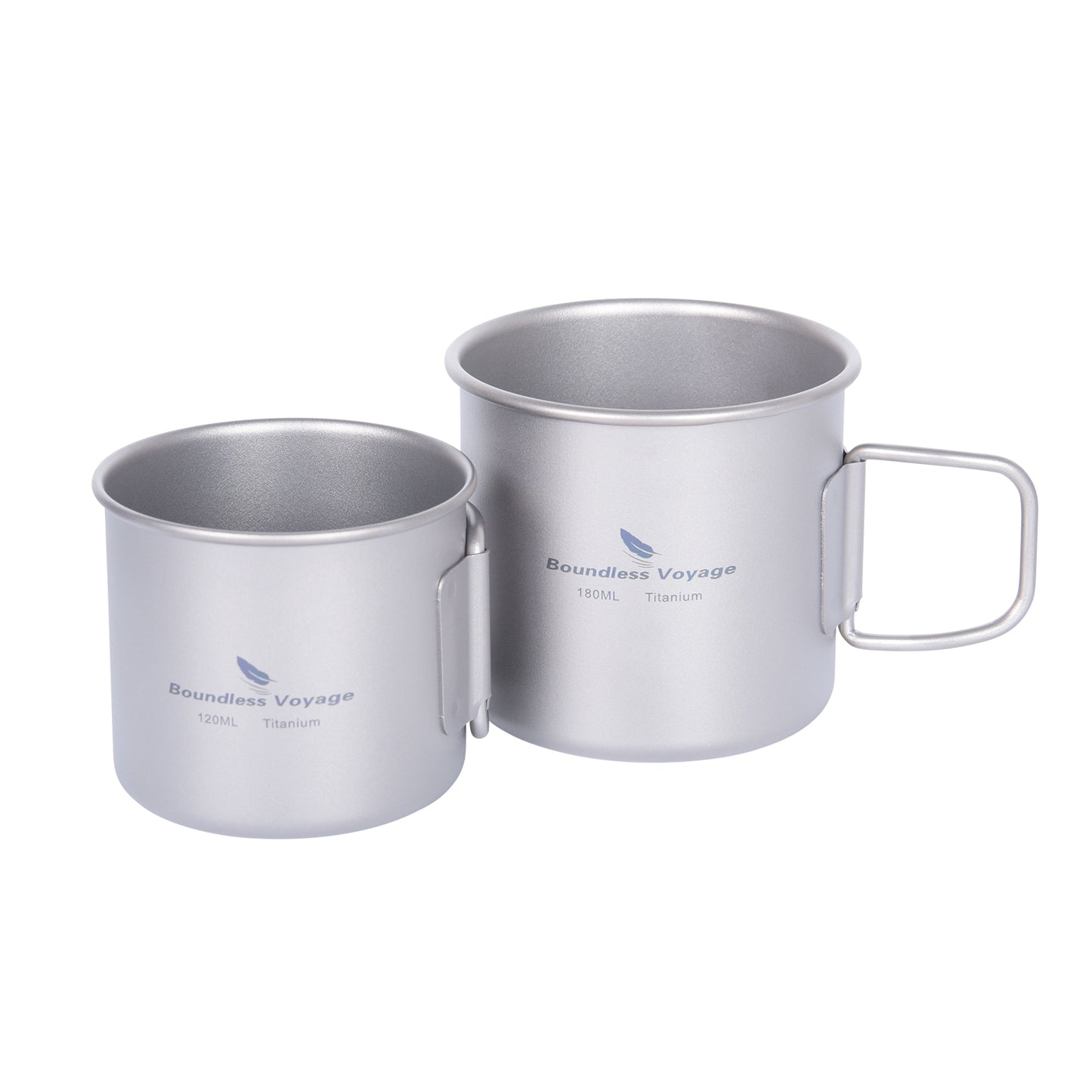 Boundless Voyage Titanium ultra lightweight 120ml and 180ml tea cup wine mug for outdoor camping coffee beer cup without lid