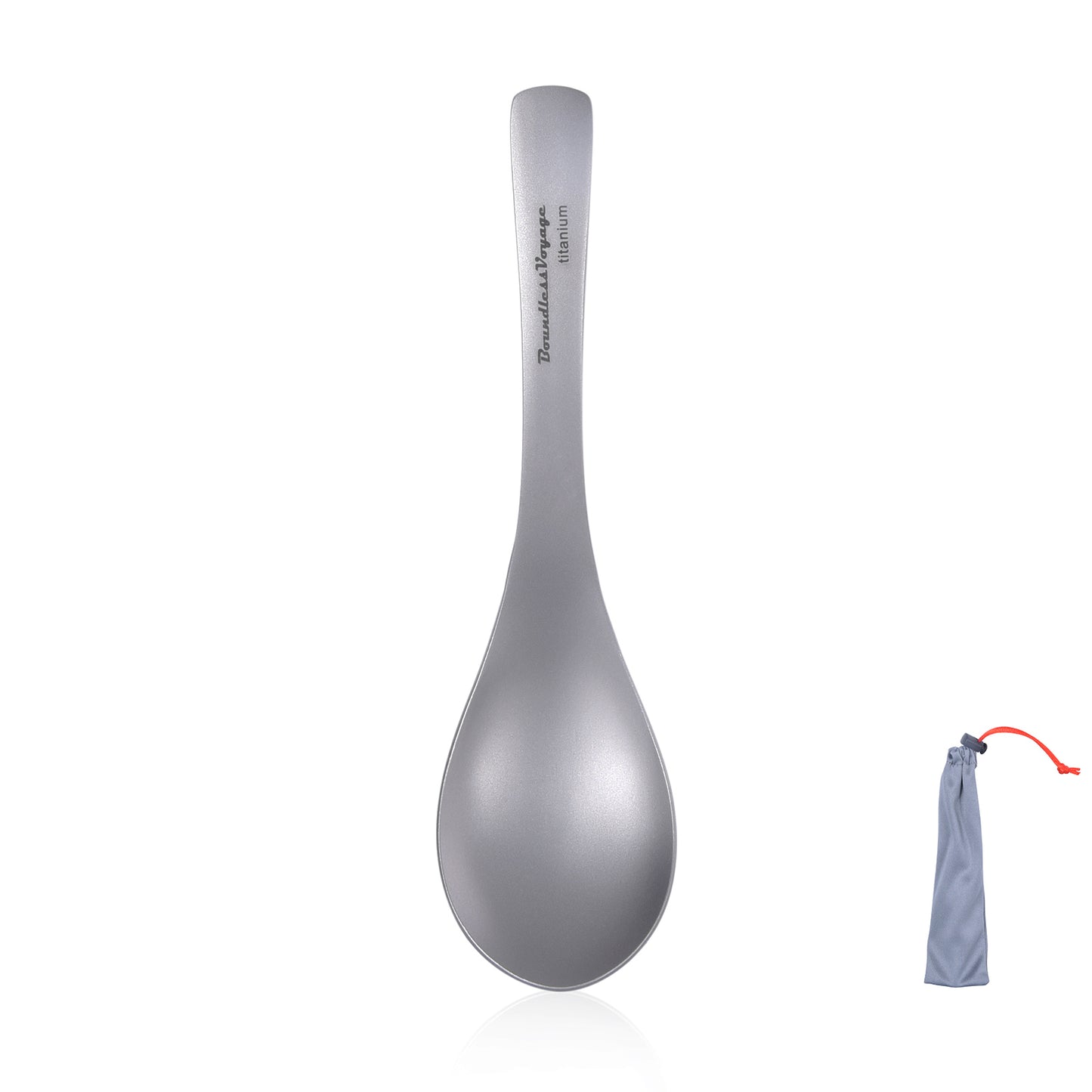 Boundless Voyage Titanium Spoon For Home Outdoor Camping Ultralight Cutlery for Soup Portable tableware