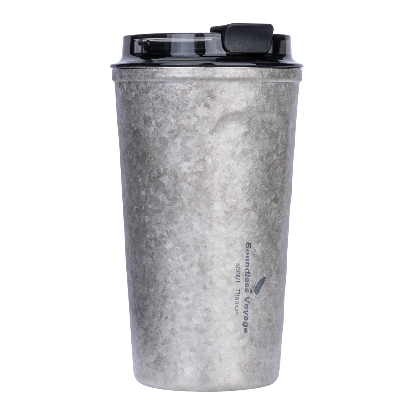 Boundless Voyage Titanium Thermos Bottle with Lid Double-Walled Insulated Water Mug 500ml
