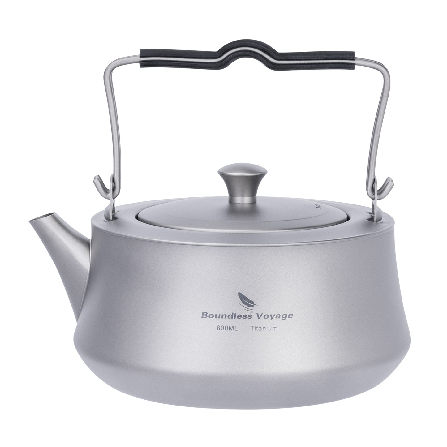 Boundless Voyage 800ML Titanium Kettle with Filter & Folding Handle Ultralight Teapot Outdoor Camping Water Jug for Loose Tea