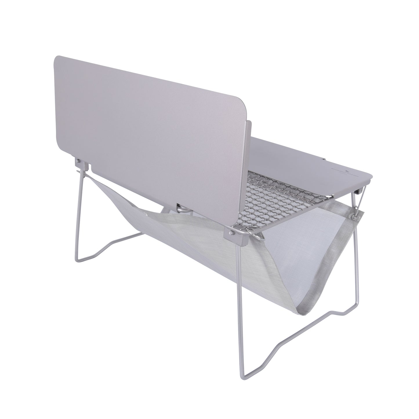 Boundless Voyage TA1 Titanium 2-in-1 Folding Campfire Grill – Portable Outdoor BBQ Table with Frying Plate & Collapsible Legs for Camping, Picnic & Backpacking