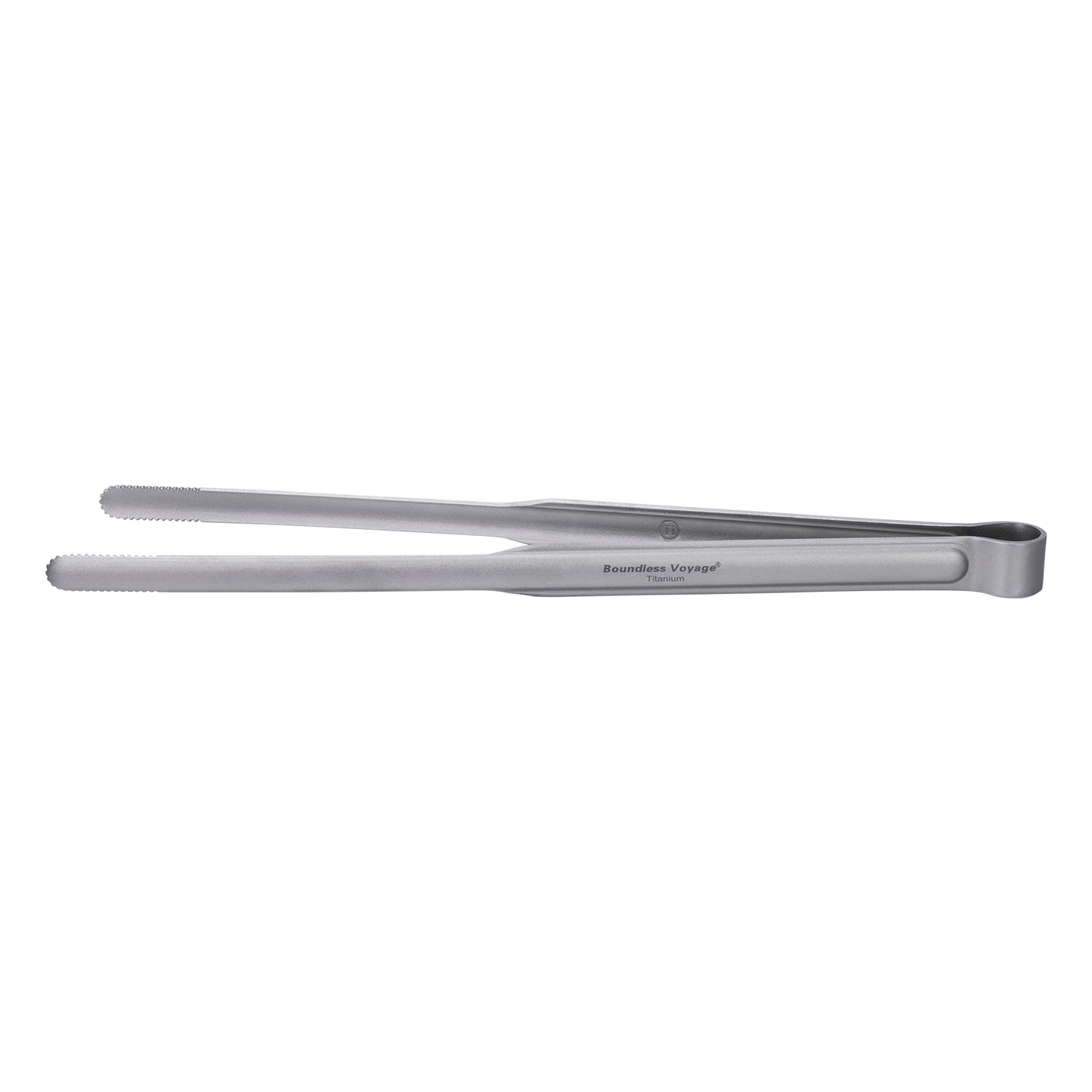 Boundless Voyage Titanium BBQ Tongs, Ultralight Heat-Resistant & Rustproof Titanium Grilling Tongs for Camping, Hiking, Outdoor Cooking
