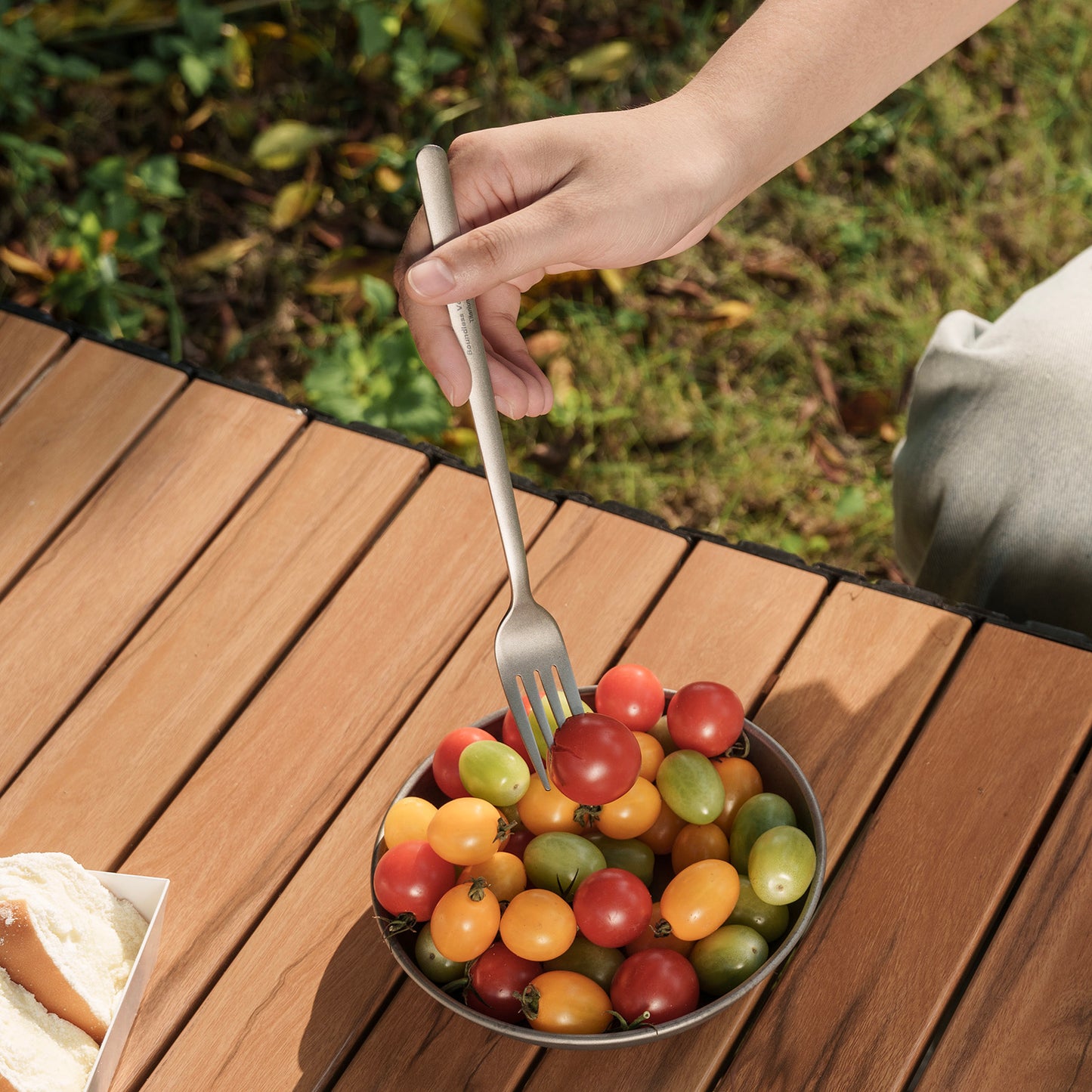 Boundless Voyage Titanium Camping Cutlery Set – Eco-Friendly Knife, Fork & Spoon | Durable Tableware for Home, Travel & Outdoor Use