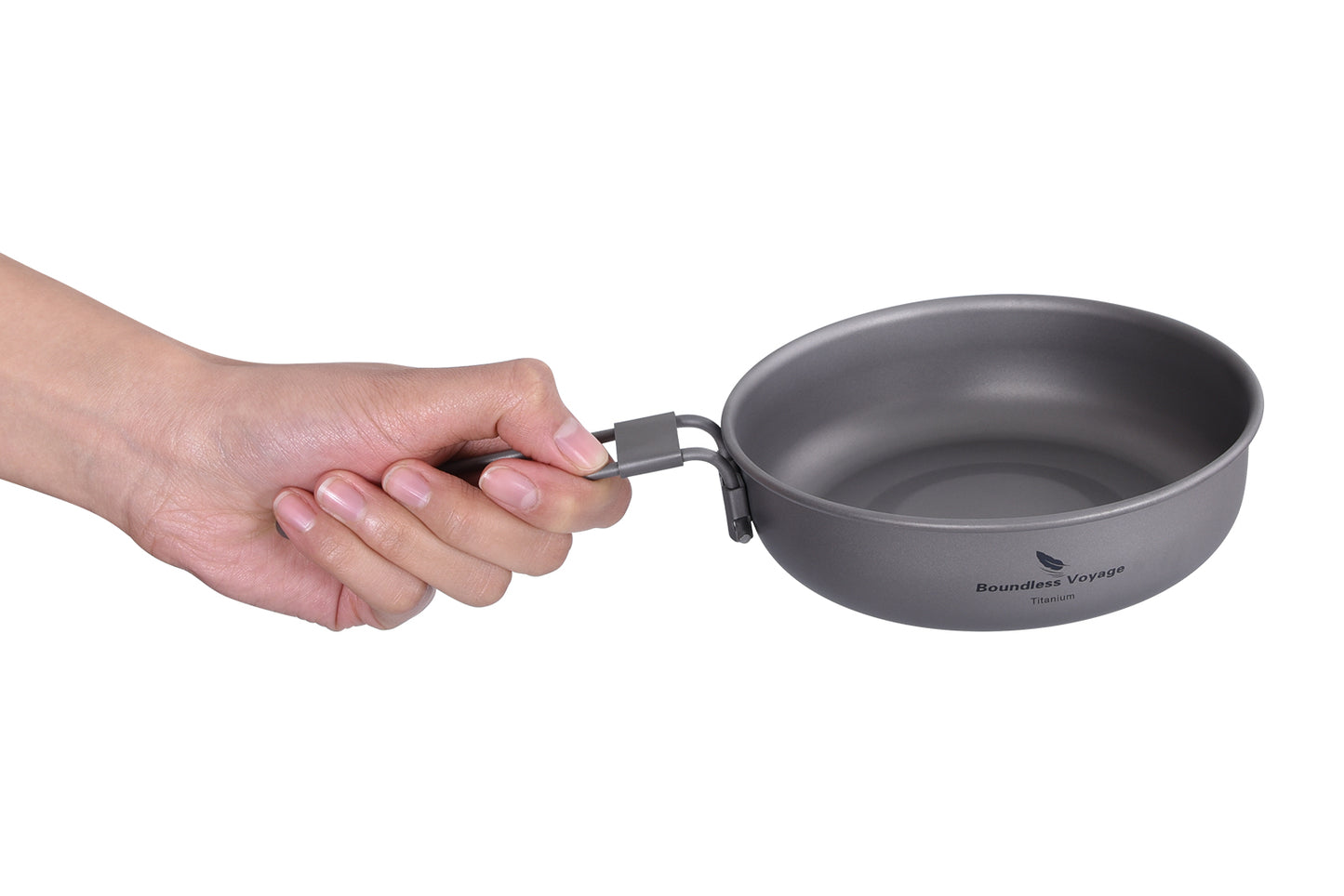 Boundless Voyage Titanium Frying Pan 5 inch Lightweight Nonstick Outdoor Camping Cookware