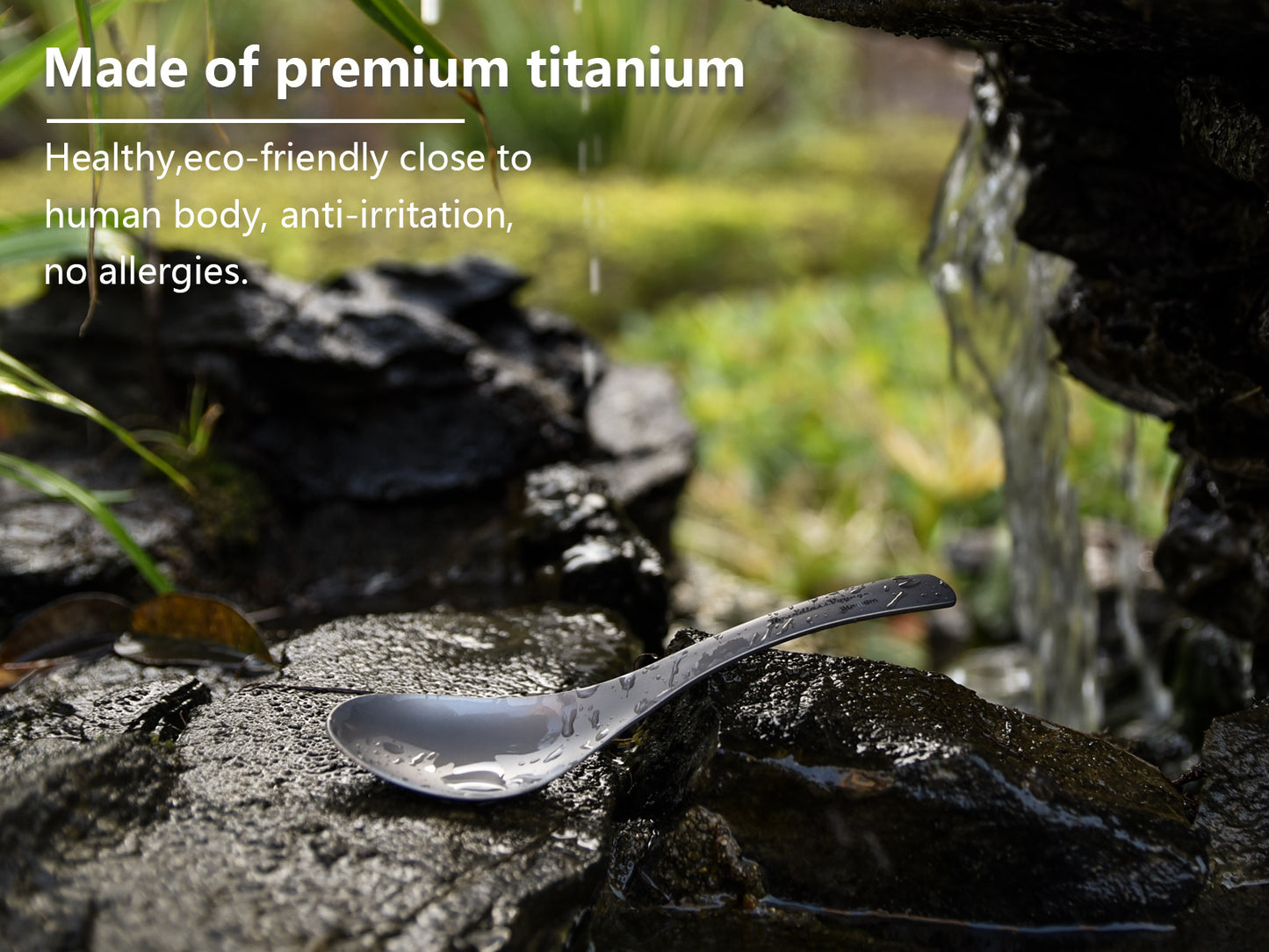 Boundless Voyage Titanium Spoon For Home Outdoor Camping Ultralight Cutlery for Soup Portable tableware