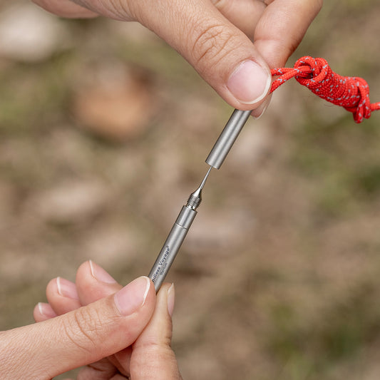 Boundless Voyage Titanium Toothpick Holder – Mini Portable EDC Toothpick Case & Multi-Use Tool for Travel & Outdoor