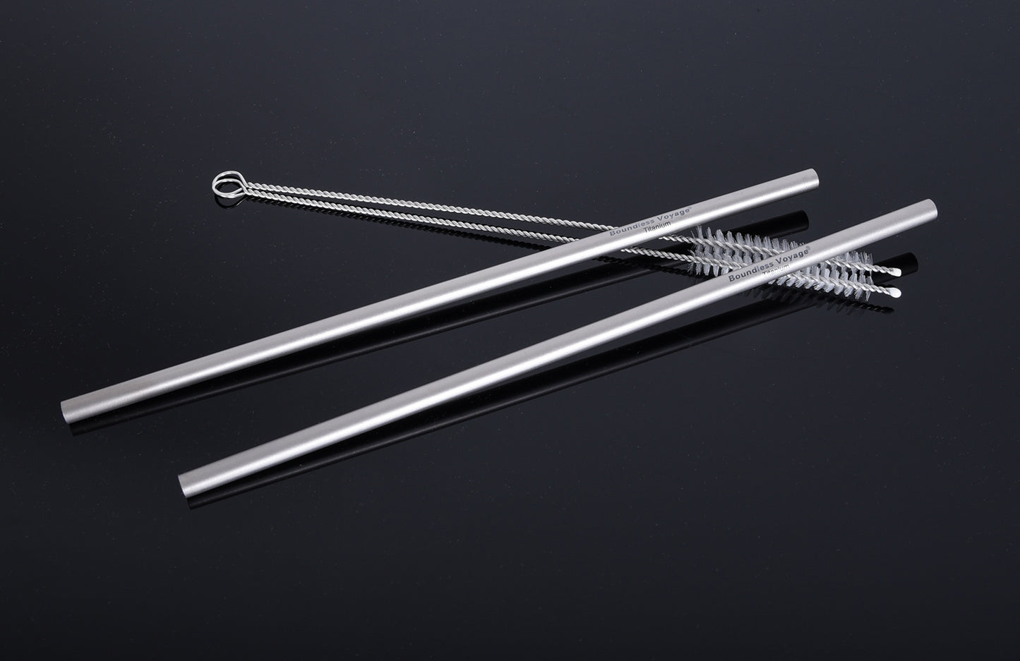 Titanium Straight Straw Reusable Ultralight Durable Eco-Friendly Metal Drinking Straw for Outdoor Camping Travel Home