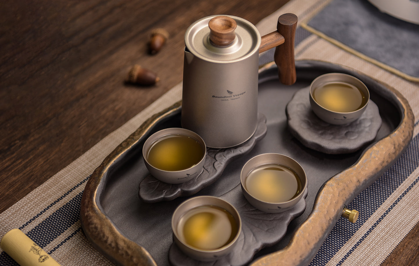 Boundless Voyage Titanium Coffee Kettle Cup For Outdoor Camping Travel Lightweight Picnic Hiking Tea Water Drinkware