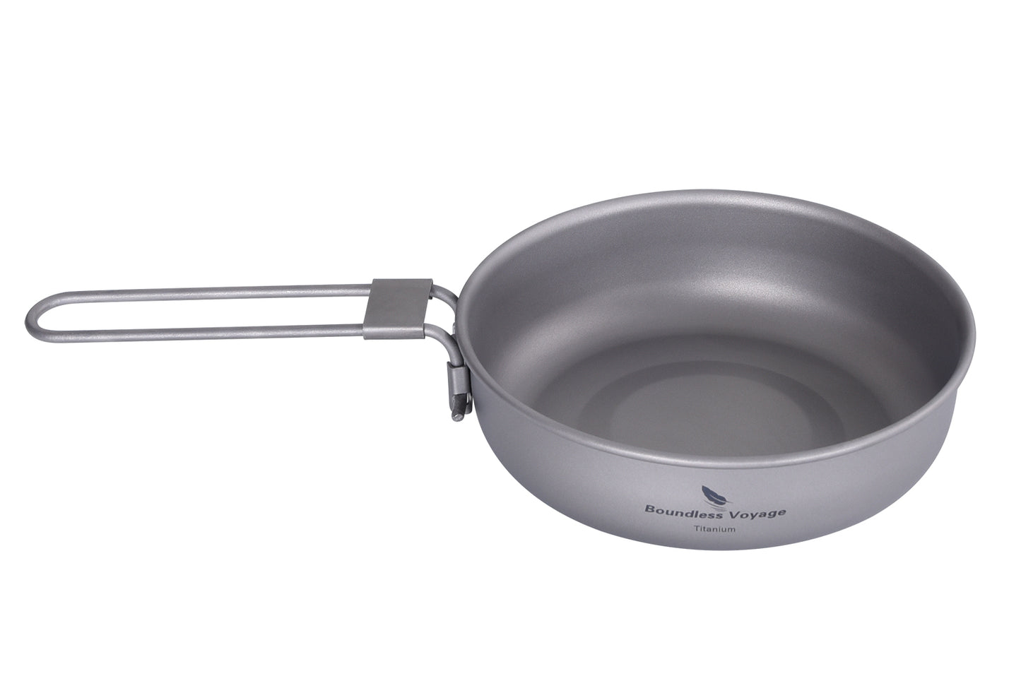 Boundless Voyage Titanium Frying Pan 5 inch Lightweight Nonstick Outdoor Camping Cookware