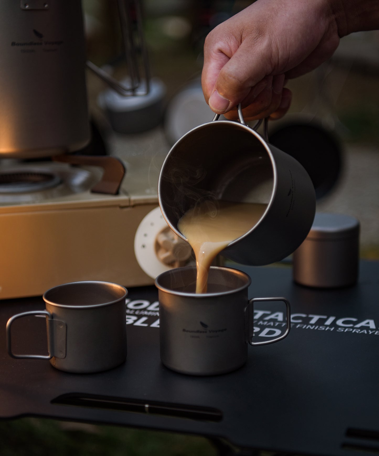 Boundless Voyage Titanium ultra lightweight 120ml and 180ml tea cup wine mug for outdoor camping coffee beer cup without lid