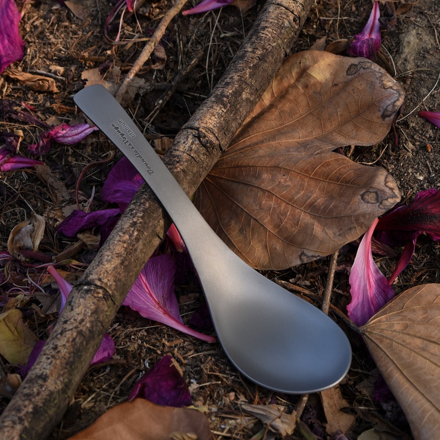 Boundless Voyage Titanium Spoon For Home Outdoor Camping Ultralight Cutlery for Soup Portable tableware
