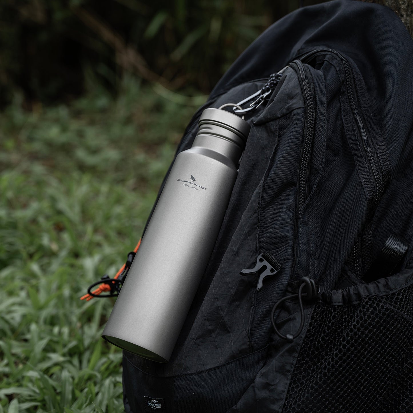 Boundless Voyage 750ml Titanium Water Bottle with Lid | Wide Mouth Leak-Proof Reusable Sport Bottle for Tea, Coffee, Camping & Hiking | Eco-Friendly Christmas & Thanksgiving Gift