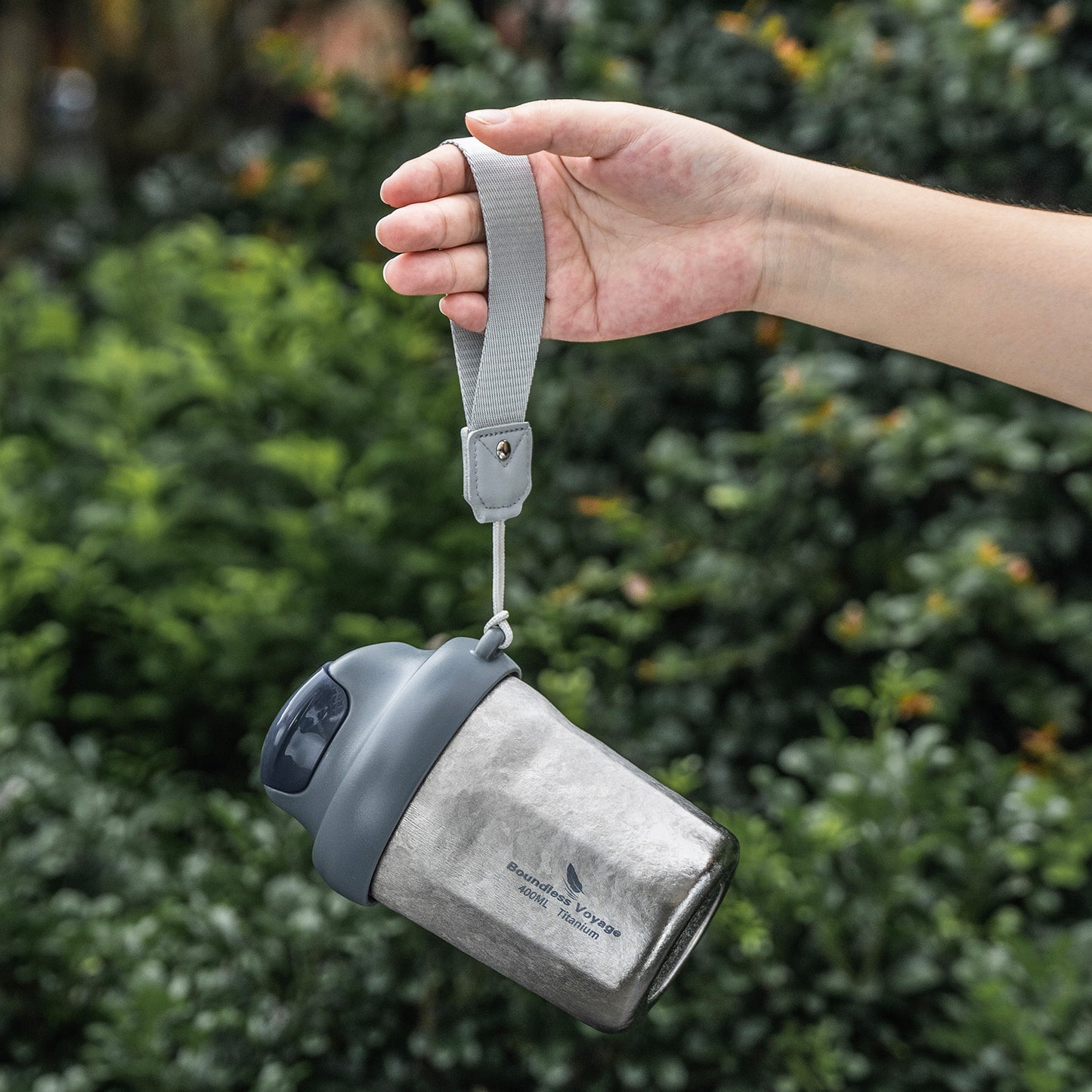 Boundless Voyage Titanium Vacuum Insulated Travel Mug – Spill-Proof Thermos Cup with Lid for Hot & Cold Coffee, Tea, Beer