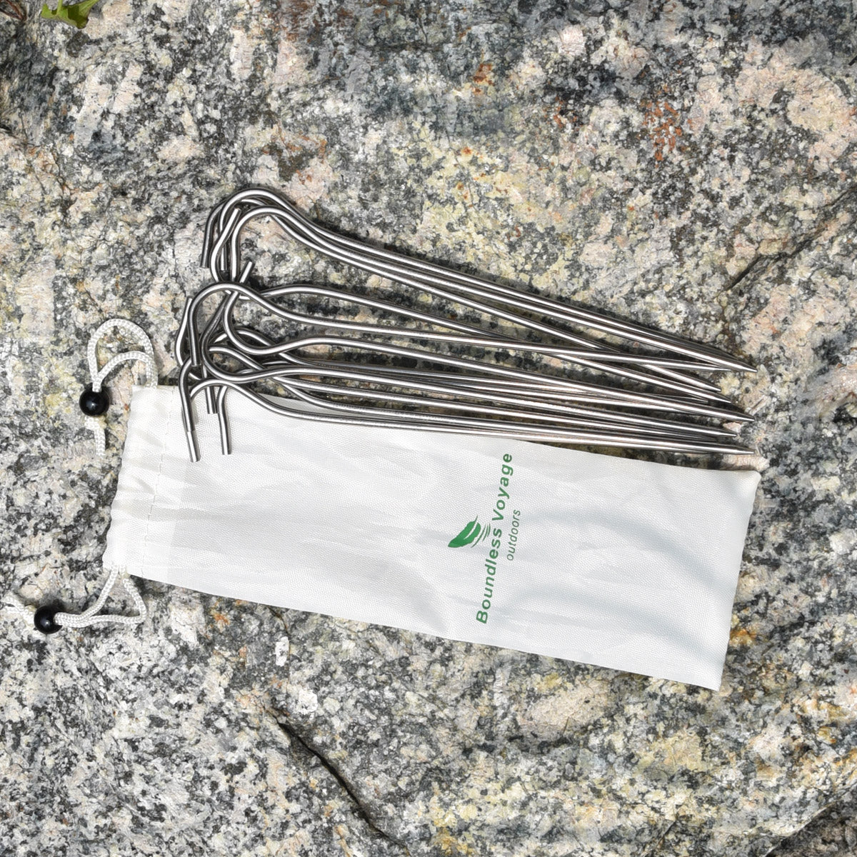 Boundless Voyage Titanium Tent Pegs Nail Stake 8pcs For The Ultimate Camping Gear for Lightweight Durability and Unbeatable Strength