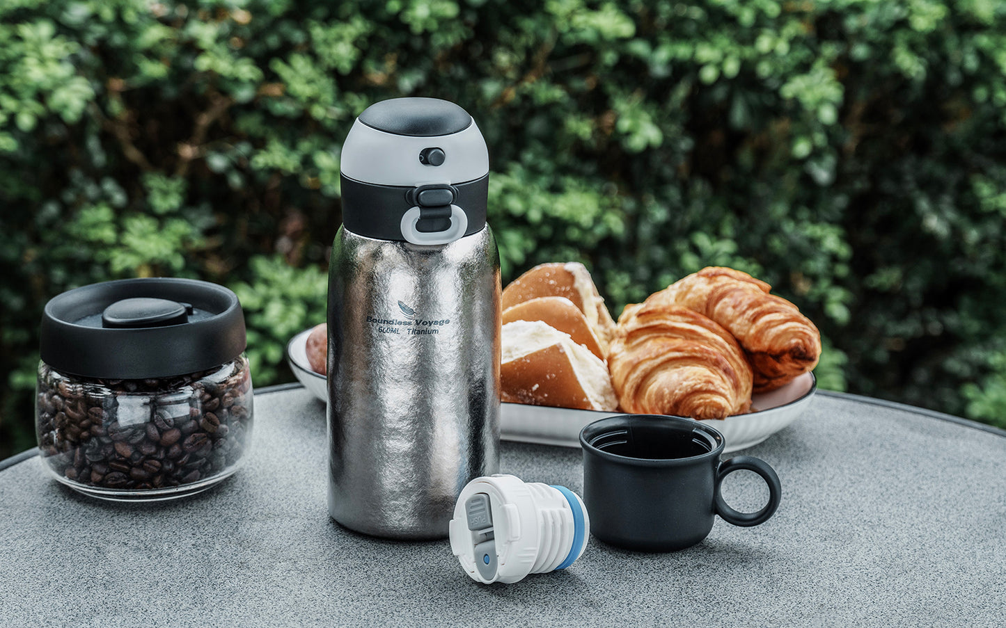 Boundless Voyage 630ml Titanium Vacuum Water Bottle | Double-Walled Lightweight Leakproof Coffee & Sport Bottle for Travel, Office & Outdoor | Christmas & Thanksgiving Gift