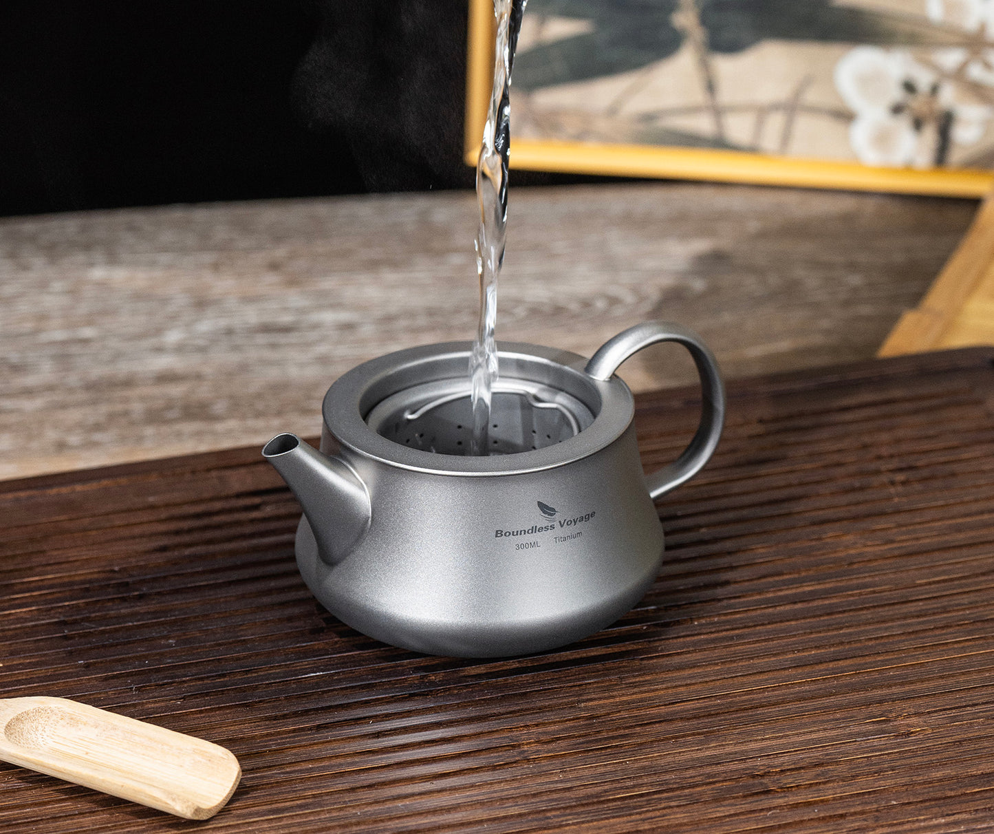 Boundless Voyage 300ml Titanium Kettle Portable Reusable Travel Coffee Tea Kettle