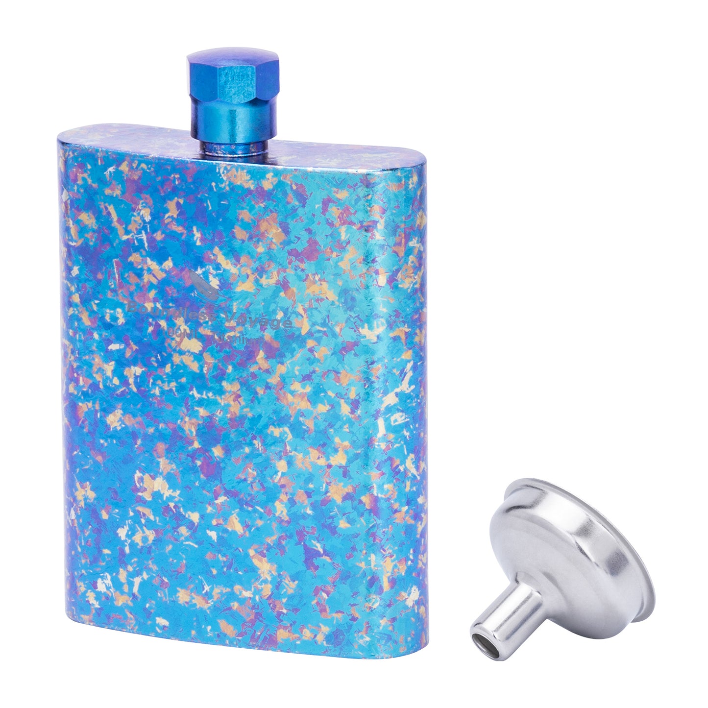 Boundless Voyage Titanium Colorful Flask Ultralight Mini Ti Flagon for Outdoor Travel Water Juice Whiskey Wine Pot Bottle 100m