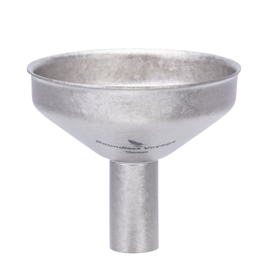 Boundless Voyage Ultralight Titanium Funnel | Mini Food-Grade Pouring Tool for Hip Flasks & Bottles | Small Rust-Proof Liquid & Powder Transfer Filter for Camping, Travel & Home