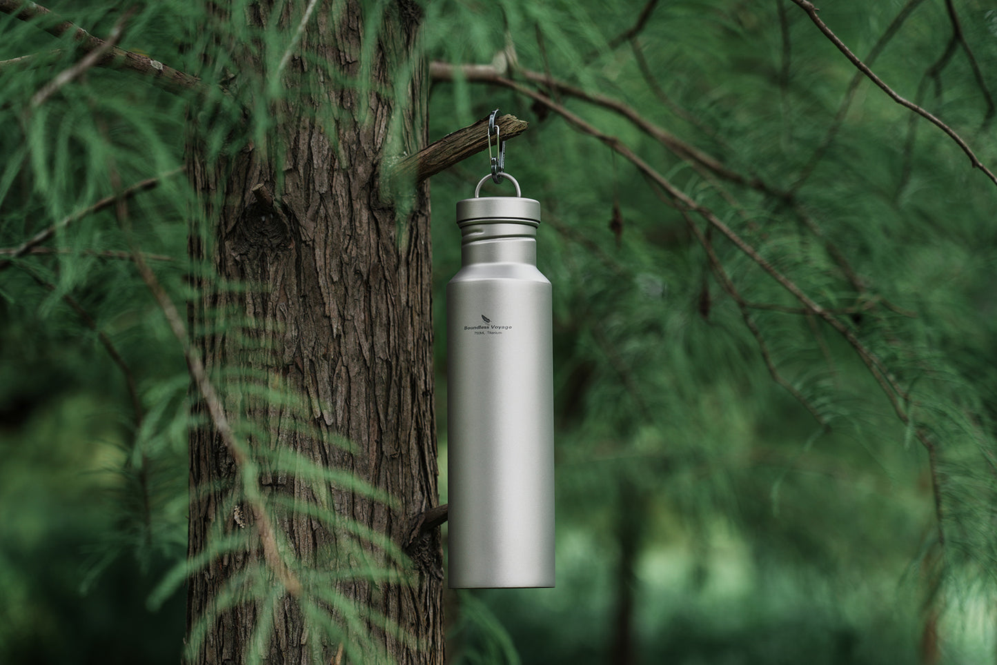 Boundless Voyage 750ml Titanium Water Bottle with Lid | Wide Mouth Leak-Proof Reusable Sport Bottle for Tea, Coffee, Camping & Hiking | Eco-Friendly Christmas & Thanksgiving Gift