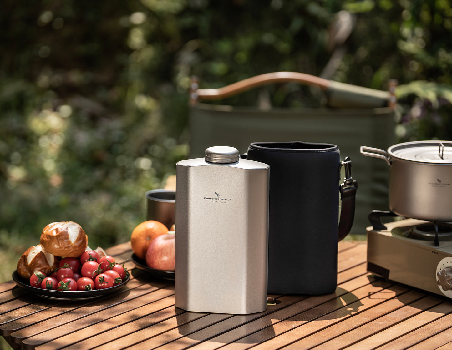 Boundless Voyage 2500ml Titanium Water Bottle – Ultralight, Leakproof & Durable Outdoor Drinkware for Camping & Hiking