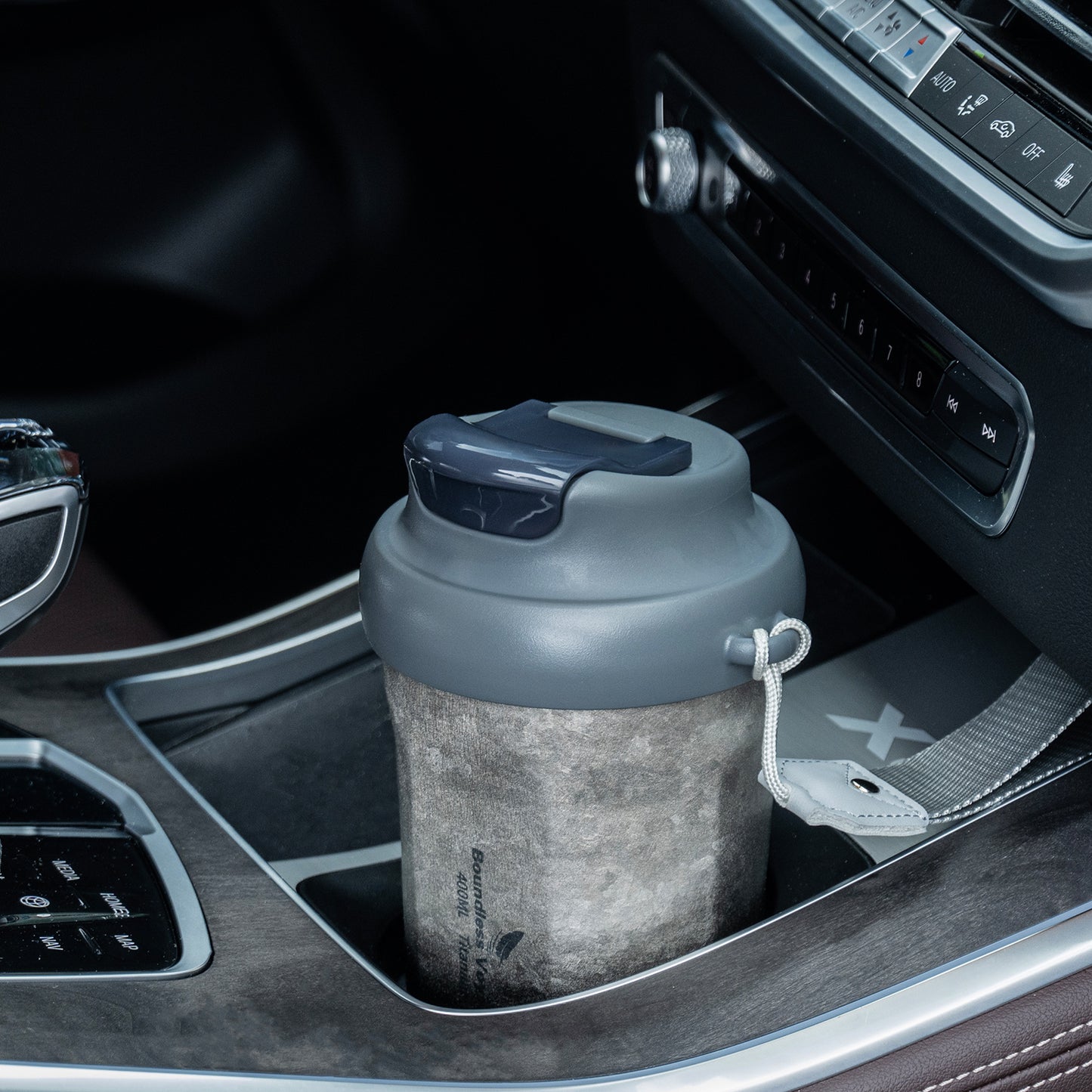 Boundless Voyage Titanium Vacuum Insulated Travel Mug – Spill-Proof Thermos Cup with Lid for Hot & Cold Coffee, Tea, Beer