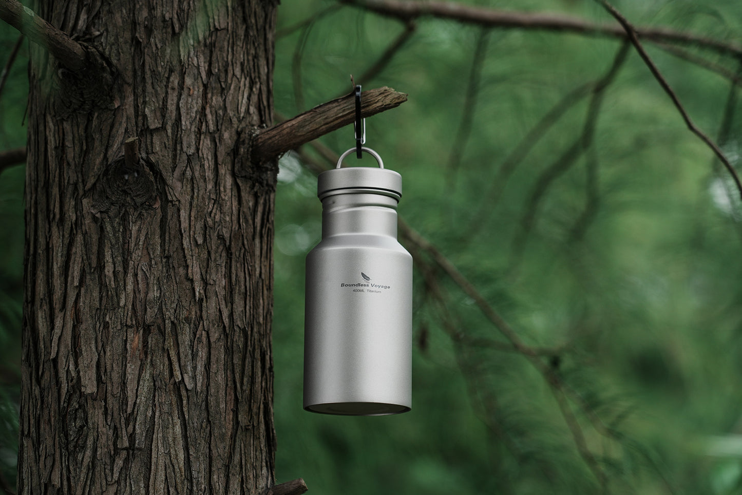 Boundless Voyage Titanium Water Bottle with Lid Wide Mouth Leak-Proof Reusable Sport Drinking Bottle for Camping Picnic Tea Coffee