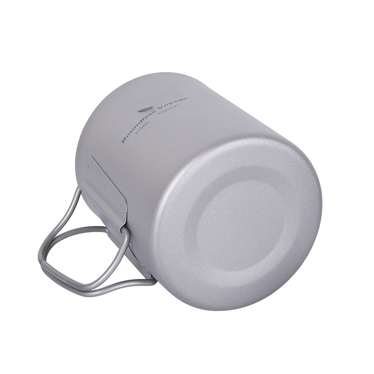 Boundless Voyage Titanium Double-walled Tea Mug with Strainer Shot Glass Outdoor Camping Portable Coffee Cup Set
