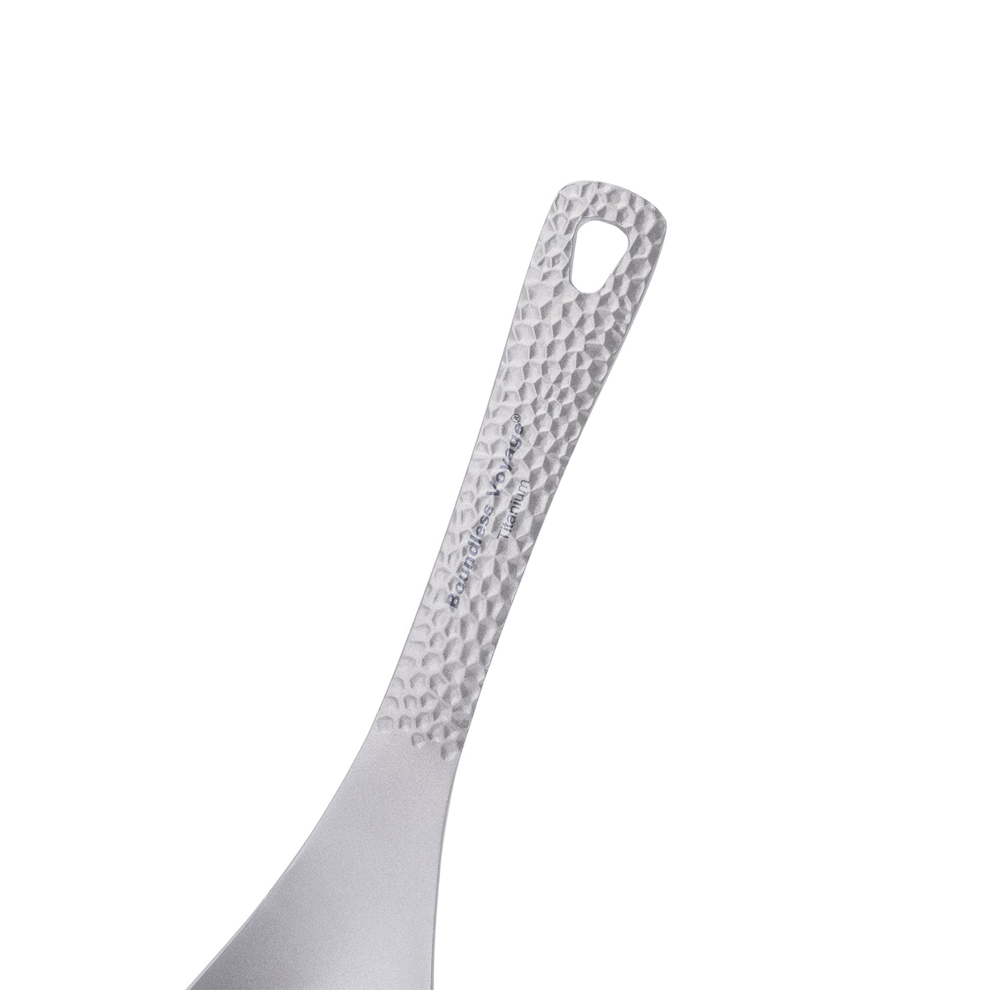 Boundless Voyage Titanium Soup Spoon 155mm – Ultralight Camping Spoon with Carry Bag for Soup, Rice & Outdoor Dining