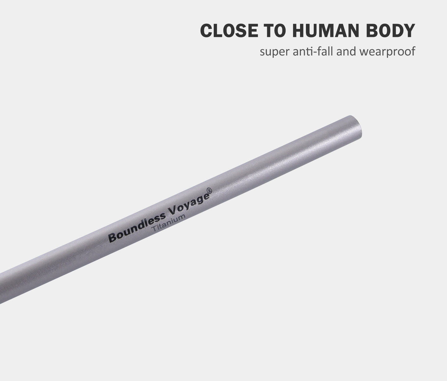 Titanium Straight Straw Reusable Ultralight Durable Eco-Friendly Metal Drinking Straw for Outdoor Camping Travel Home