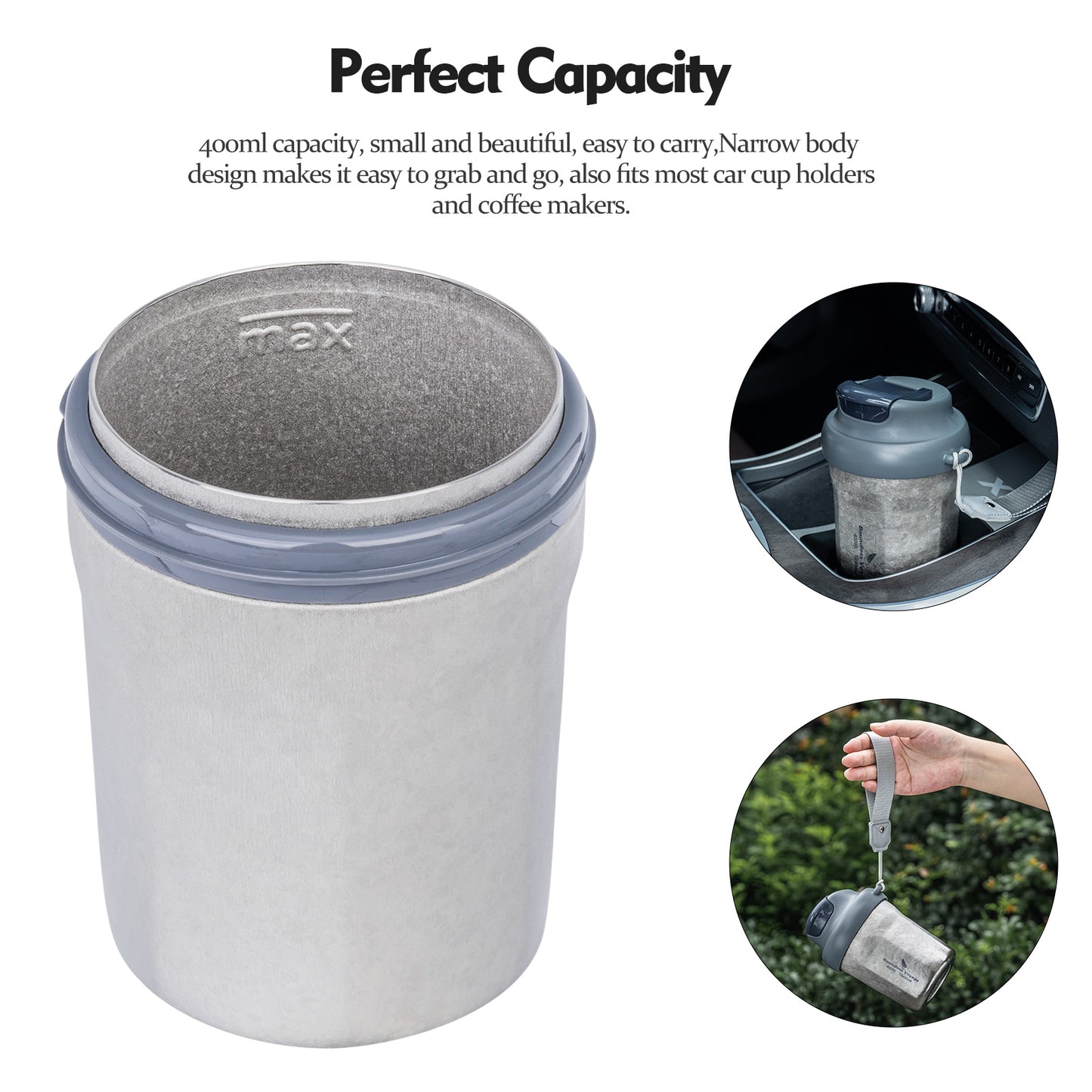 Boundless Voyage Titanium Vacuum Insulated Travel Mug – Spill-Proof Thermos Cup with Lid for Hot & Cold Coffee, Tea, Beer