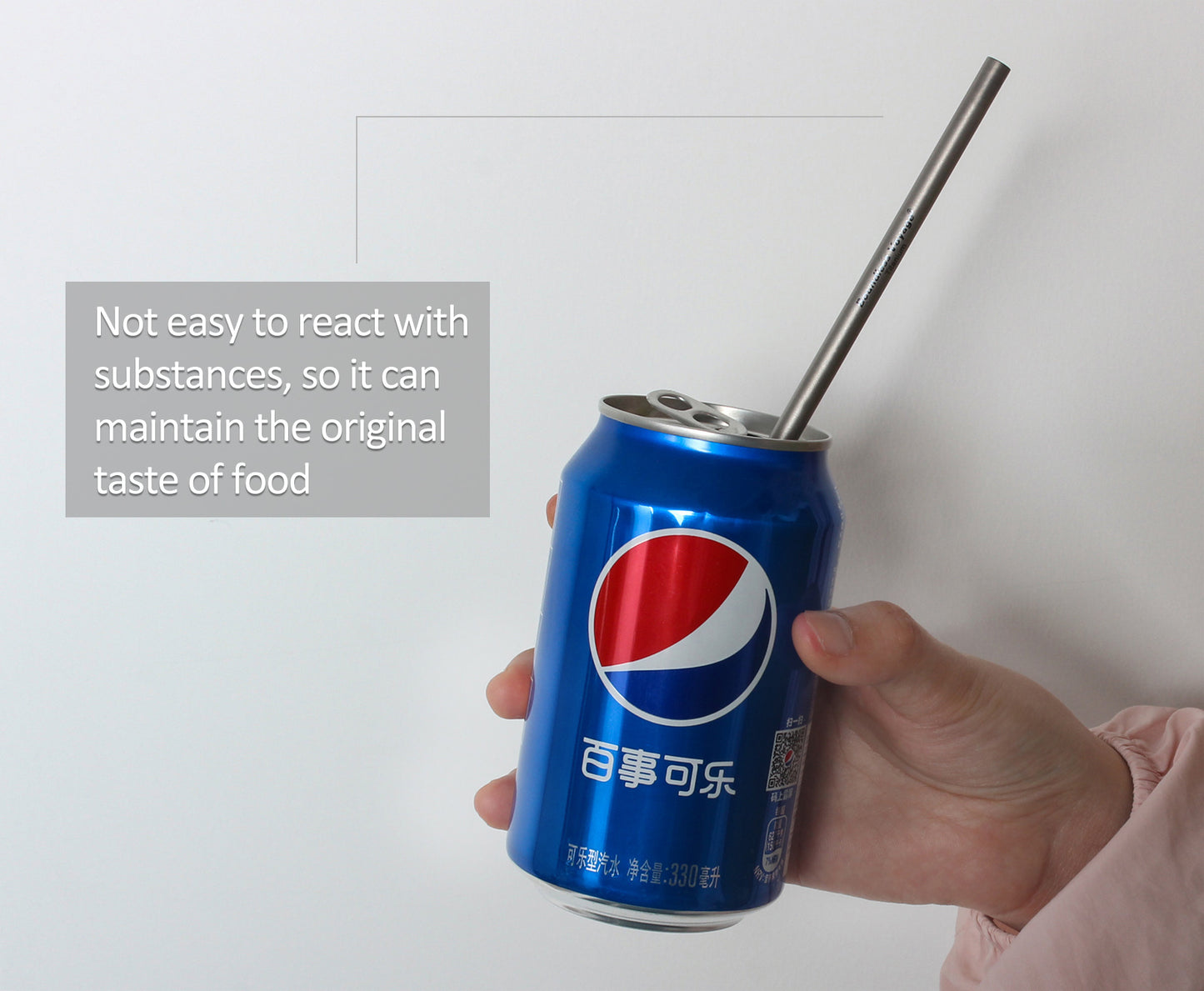 Titanium Straight Straw Reusable Ultralight Durable Eco-Friendly Metal Drinking Straw for Outdoor Camping Travel Home