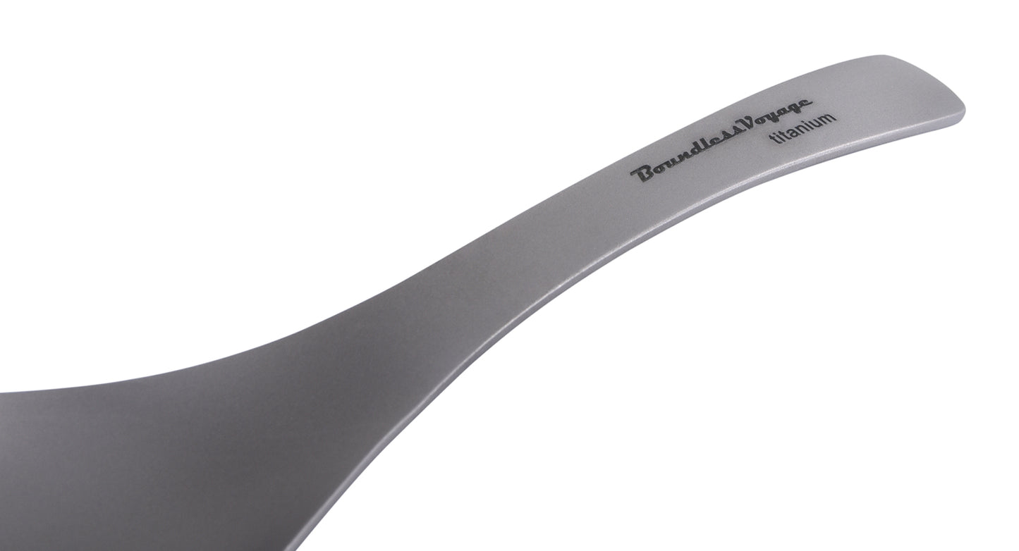 Boundless Voyage Titanium Spoon For Home Outdoor Camping Ultralight Cutlery for Soup Portable tableware