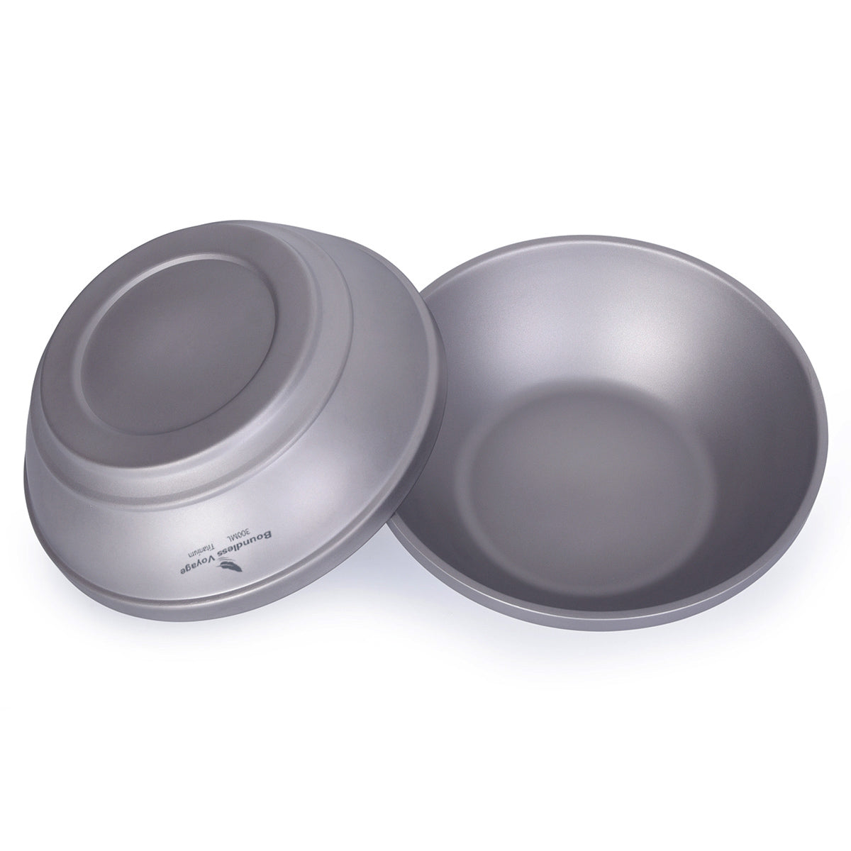 Boundless Voyage Titanium Double-Wall Bowl 300ml For Outdoor Camping Home Tableware Lightweight