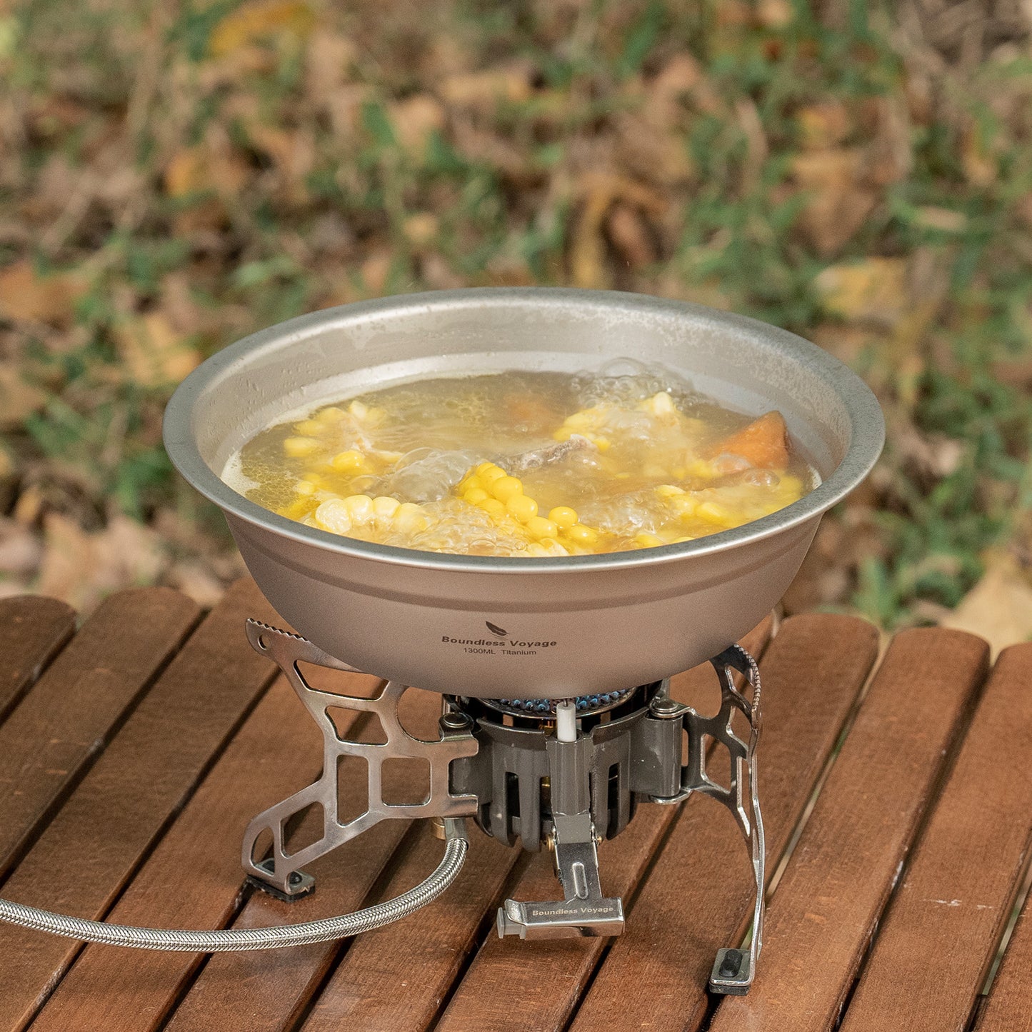 Boundless Voyage Titanium Bowl 500ml – Ultralight & Portable Camping Tableware for Outdoor Adventures