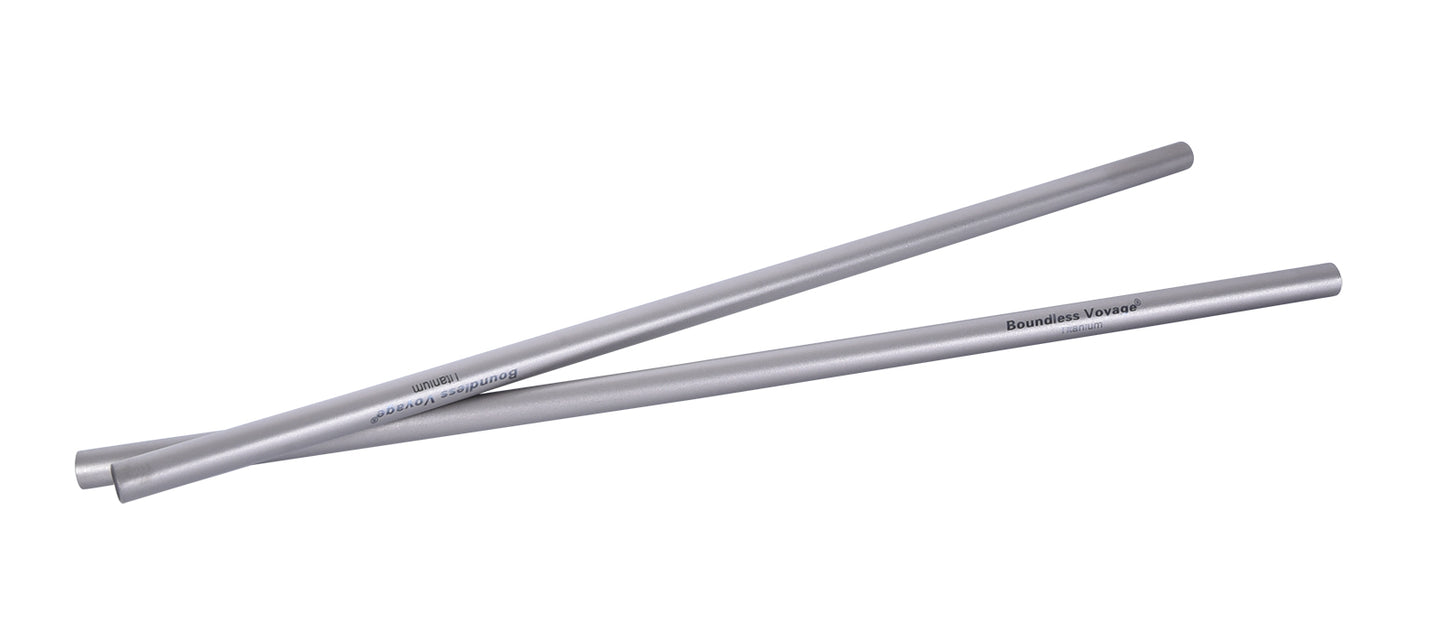 Titanium Straight Straw Reusable Ultralight Durable Eco-Friendly Metal Drinking Straw for Outdoor Camping Travel Home
