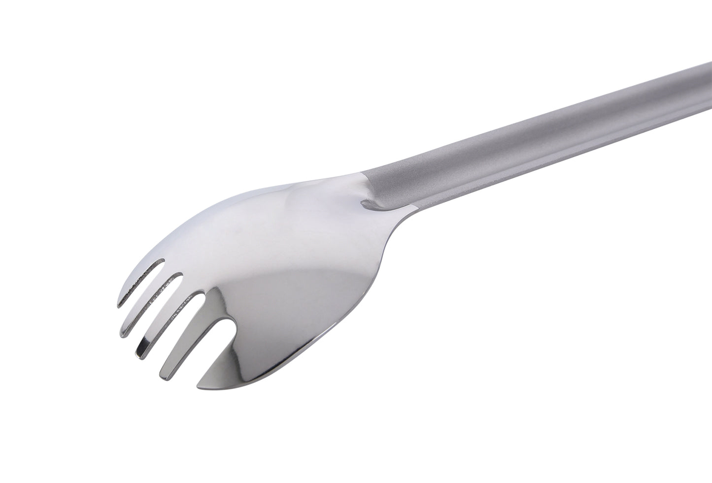 Boundless Voyage Titanium Long Handle Spork with Hook Outdoor Camping Ultralight Straight Handle Polished Cutlery Tableware