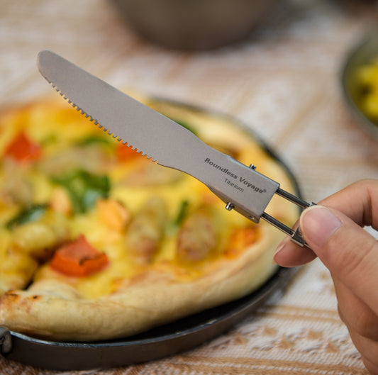 Boundless Voyage Titanium Folding Knife – Ultralight EDC Pocket Knife for Camping, Hiking & Everyday Carry