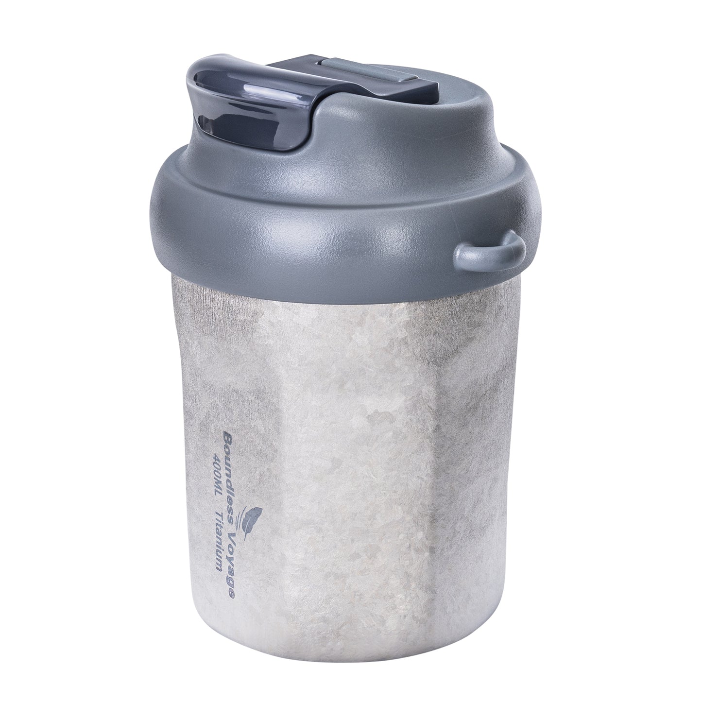 Boundless Voyage Titanium Vacuum Insulated Travel Mug – Spill-Proof Thermos Cup with Lid for Hot & Cold Coffee, Tea, Beer
