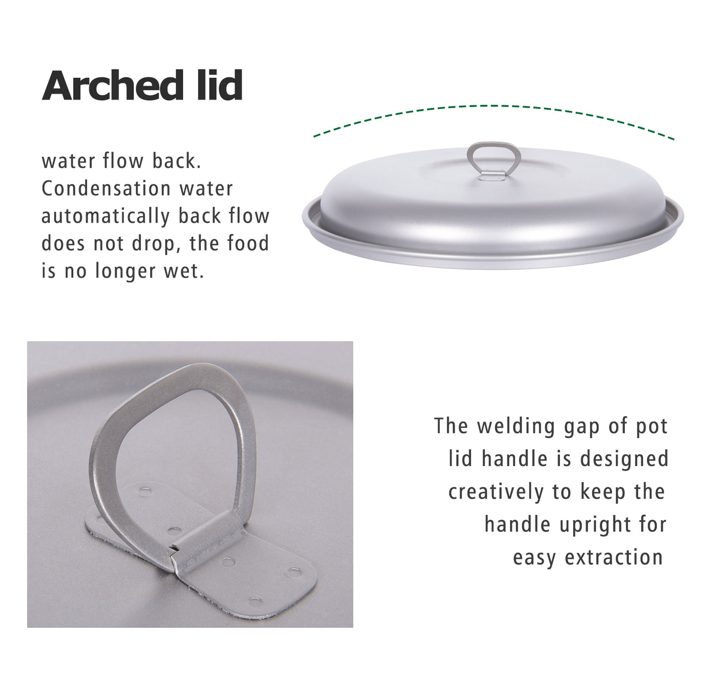 Boundless Voyage Titanium Steamer & Soup Pot Set – 4.5L + 2L Ultralight Camping Cookware for Outdoor Hiking, Picnic & Travel For 3-5 Person