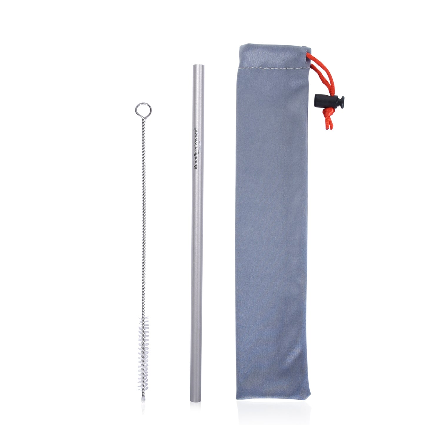 Titanium Straight Straw Reusable Ultralight Durable Eco-Friendly Metal Drinking Straw for Outdoor Camping Travel Home