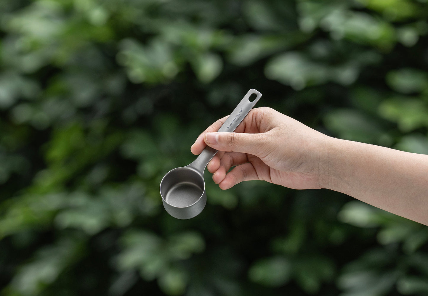 Boundless Voyage Titanium Coffee Scoop Ground Coffee and Beans Measuring Spoon Ice-cream Dessert Tea Sugar Spoon
