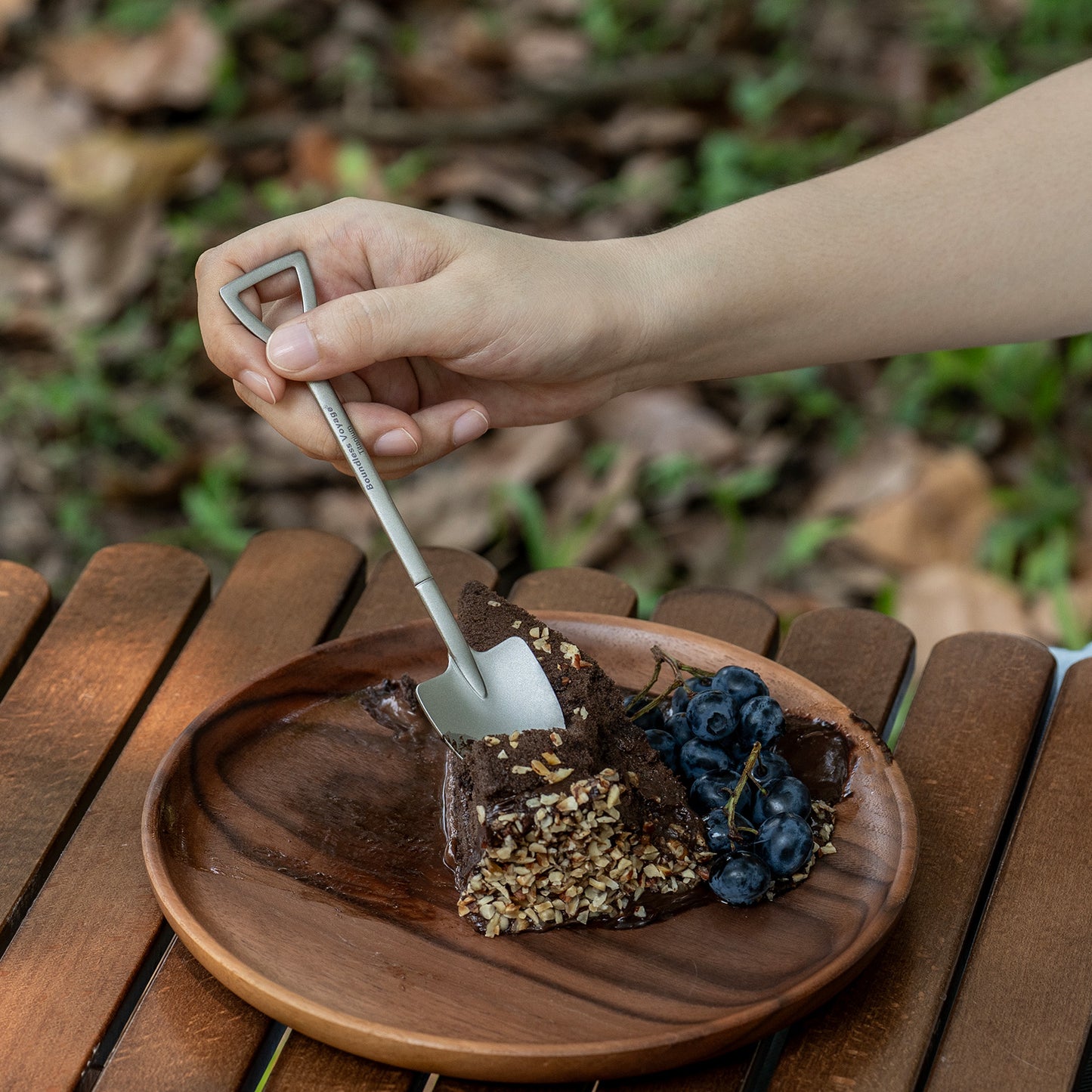 Boundless Voyage Mini Titanium Shovel Spoon – Lightweight, Durable & Cute Dessert Spoon for Ice Cream, Fruit, Camping & Home Use