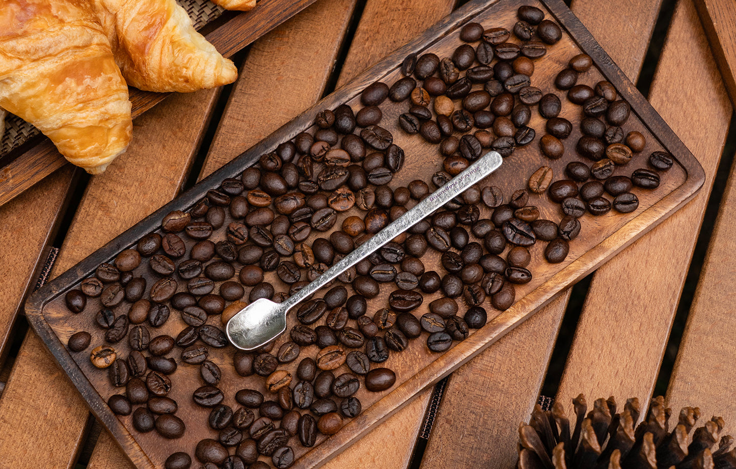 Boundless Voyage TA1 Titanium Mini Coffee Spoon – Ultralight Reusable Espresso & Dessert Spoon for Home, Office, Travel & Camping